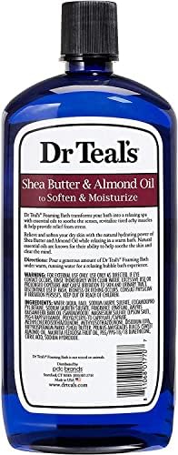 Dr Teal's Foaming Bath Combo Pack (68 fl oz Total), Moisturizing Shea Butter & Almond Oil, and Glow & Radiance with Vitamin C and Citrus Essential Oils