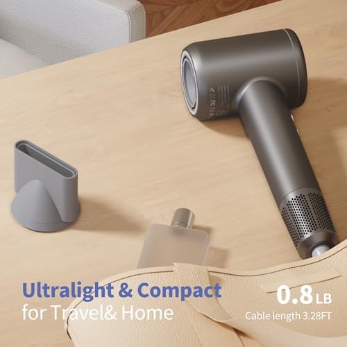 Hair Dryer, Professional High-Speed Blow Dryer 110,000RPM, 300 Millions Negative Ionic Care Hair Dryers for Fast Drying, 1500W Low Noise Thermo-Control Hairdryers with Magnetic Diffuser