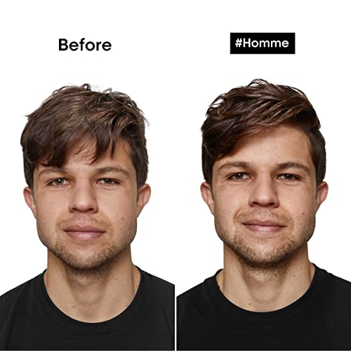 L'Oréal Professionnel Paris Men’s Styling Pomade - For All Hair Types, Provides Medium Hold and Matte Finish