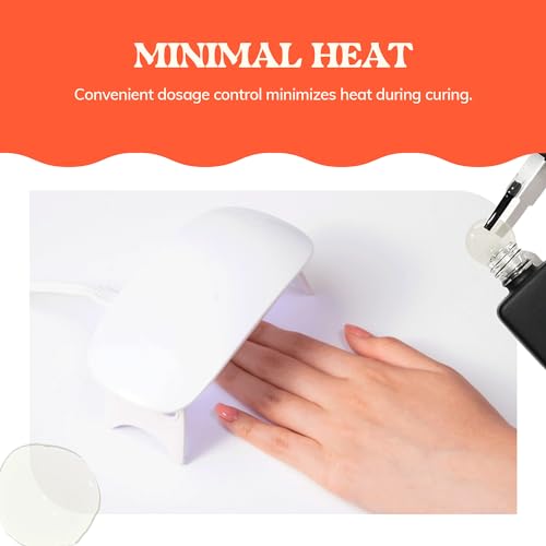 Glazed Top Gel for Semi-Cured Gel Nail Strip | Non Wipe High Gloss Gel Top Coat (0.23 fl.oz)