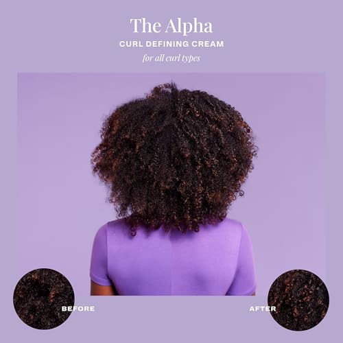 The Mane Choice The Alpha Curly As Can Be Curl Defining Cream,12 Oz, Defines, Hydrates & Smooths Frizz, Curl Cream For Coily, Wavy & Curly Hair, Enriched with Biotin & Vitamin E, Paraben-Free