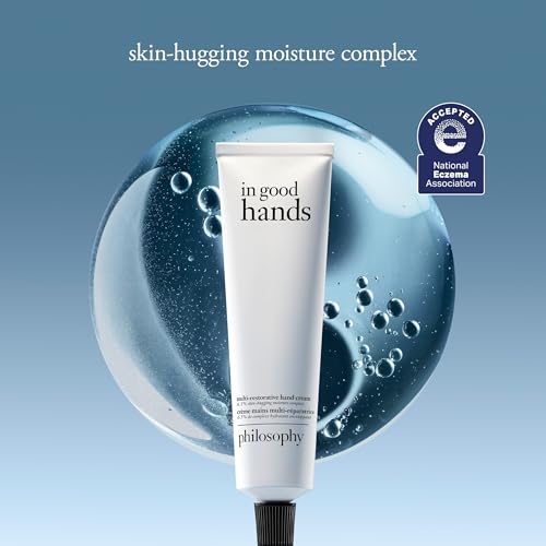 philosophy in good hands multi-restorative hand cream - with vitamin C & niacinamide - plumps & smoothes crepey skin - reduces the appearance of dark spots - transfer-proof & non-greasy formula