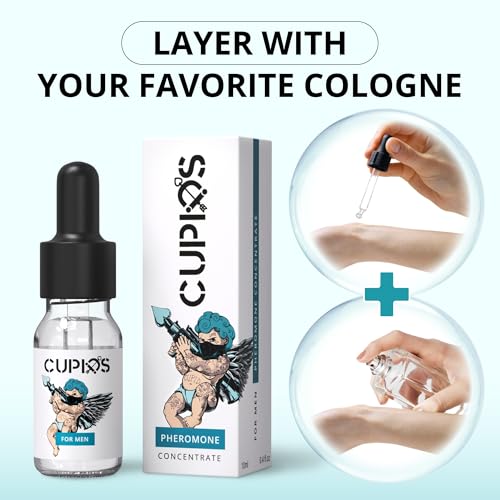 Pheromone Oil Perfume for Men Concentrate Drops 10ml - Infused with PheroPureVXN™, Original Pheromone Fragrance for Men