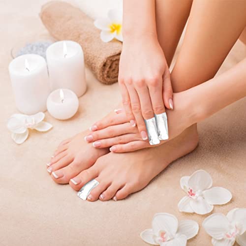 Nail Polish Remover Wraps,500Pcs Gel Nail Foil Wraps Aluminium Soak Off Foils,Gel Nail Polish Wrap Removal Tool,Finger Nail Polish Remover with Lint-Free Lager Cotton Pad