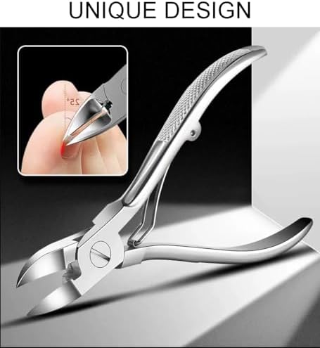 Podiatrist Nail Clippers, Professional Thick & Ingrown Toenail Clippers for Men & Seniors,Pedicure Clippers Toenail Cutters, Super Sharp Curved Blade Grooming Tool