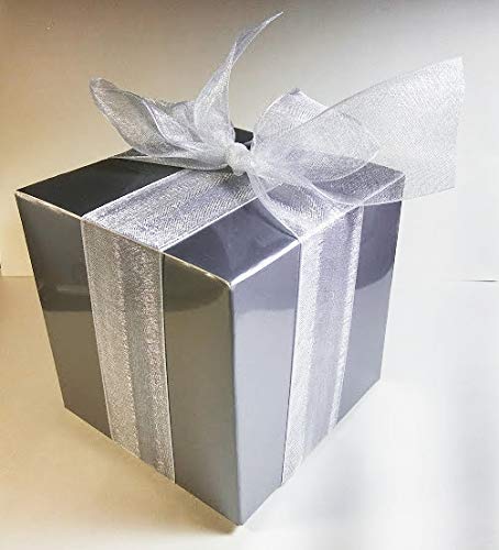 Lilac Silk Powder Boxed Gift Set - 8 oz Jar Silk Powder and Silky Violet Powder Puff - Large Size