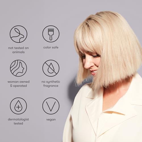 Sulfate-Free Purple Shampoo & Conditioner Set for Neutralizing Brassy Tones in Blonde, Silver + Gray Hair, 13 Fl Oz Each (2-Pack)