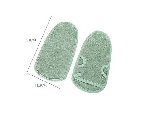 3PCS Bathing Mittens Shower Soft Skin Care Face Body Wash Massage Spa Mitt for Adult and Kids(Color Random)