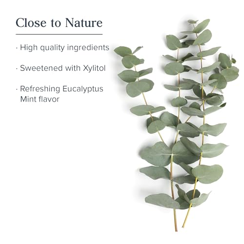 Heritage Store Hydrogen Peroxide Mouthwash - Daily Oral Care - Eucalyptus and Fresh Mint Mouth Wash - Gentle Bubbling Action for Clean, Healthy Gums and a Fresh Mouth, Sweetened with Xylitol, 16oz