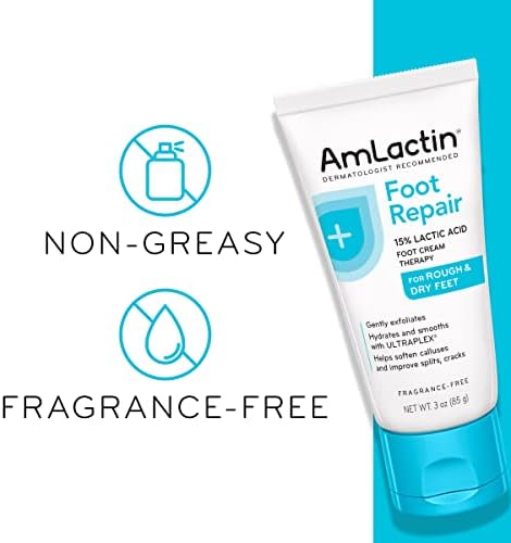 AmLactin Foot Cream Therapy, 3 Ounce (Pack of 2)