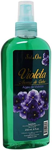 Sol de Oro Violeta Aroma de Cuba Agua de Violetas - Violet Water Spray Fragrance of Cuba 8oz