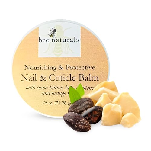 Nail & Cuticle Balm - Cocoa Butter & Beta Carotene Blend for Strong, Smooth Nails - luscious natural tangerine fragance Shea Butter & Beeswax Cruelty-Free Nail Care