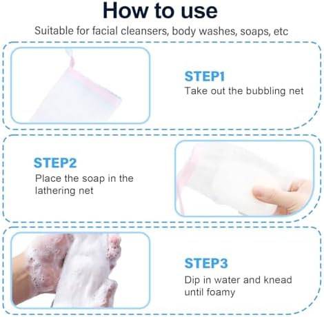 Foaming Mesh Bag for Soap,2025 New Soap Bag Soft for Shower,Soap Pouch Saver with Drawstring for Shower, Exfoliating, Foaming and Drying, Hangable (Mix Color/10pcs)