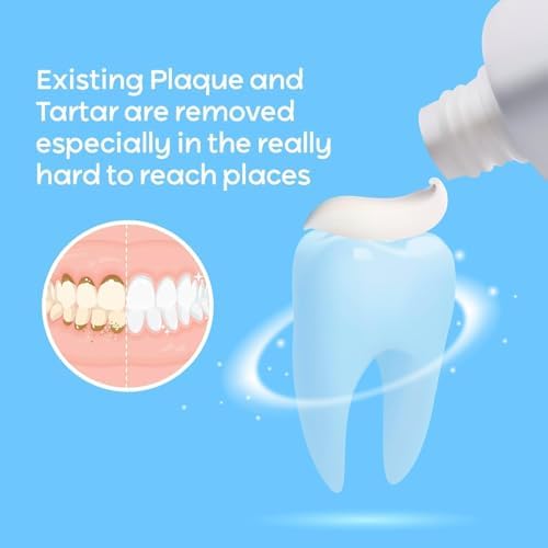 Plaque & Tartar Remover Toothpaste for Teeth: Removes Plaque & Controls Tartar Build-up - Long-Lasting Fresh Breath, Deep Cleansing & Gum-Friendly Formula, Enamel Support Toothpaste for Adults & Kids