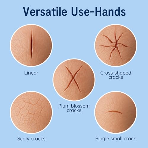 Moisturizing Crack Patches –For Linear, Single Small Crack,For Dry,Cracked Hands,Elbows, Chapped Knees Skin Relief, Hydrating Care – Flexible & Breathable, 10 Patches