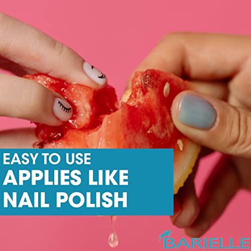 Barielle Clearly Noticeable Nail Thickener, Top Coat Instantly Thickens Nails Up To 50%, Perfect for Damaged Nails, Quick-Drying, Heals Cracked, Split, or Peeling Nails, Promotes Nail Growth, .5 Ounce