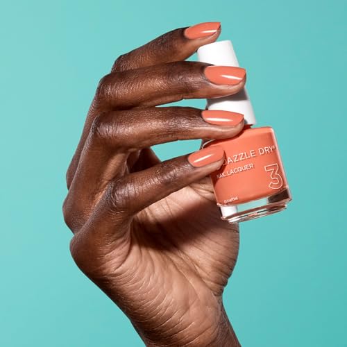 Dazzle Dry Nail Lacquer (Step 3) - Round Trip - A papaya orange. Semi-sheer cream. (0.5 fl oz)