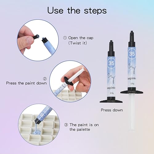 Gel palette Painting gel for nail art 40colors individual squares UV LED Gel for Nail Art DIY