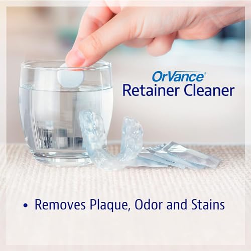 Retainer Cleaner Tablets (6 Month Supply) | Only 2 Cleanings Per Week Required | Removes Odors, Stains, Plaque for Invisalign, Mouth/Night Guards, and Removable Orthodontic Appliances