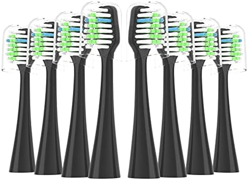 Replacement Toothbrush Heads Fits for Waterpik Complete Care 9.0 (CC-01), Care 5.0 (WP-862) Sonic Electric Tooth Brush Refill(8-pc), Pisonicleara