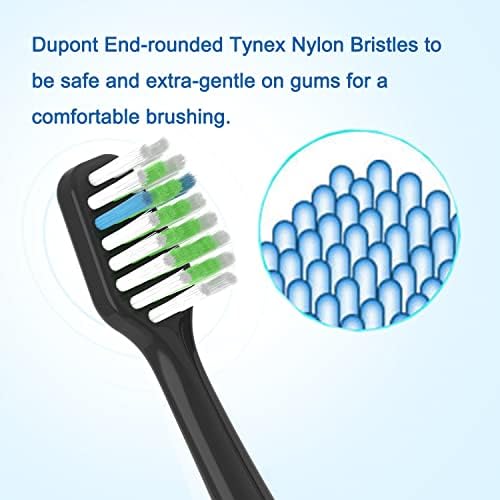 Replacement Toothbrush Heads Fits for Waterpik Complete Care 9.0 (CC-01), Care 5.0 (WP-862) Sonic Electric Tooth Brush Refill(8-pc), Pisonicleara