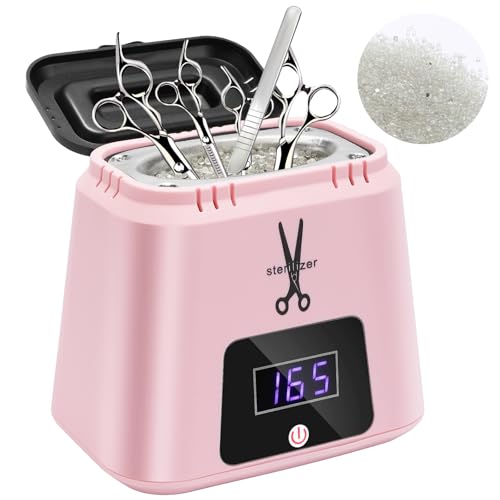 Nail Tool Sterilizer High Temperature 329℉ for Nail Tools Portable with Glass Beads for Metal Tools Salon & Esthetician Supplies