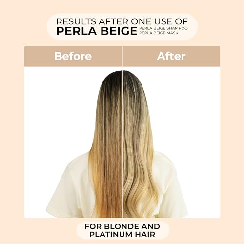 naissant Perla Beige Hair Purple Shampoo | Eliminates Brassiness | Neutralizes Yellow & Orange Tones | Paraben, Ammonia & Sulfate Free | Pro-Vitamin B5, Olive Oil & Honey (Perla Beige) 10.1 Fl Oz