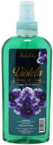 Sol de Oro Violeta Aroma de Cuba Agua de Violetas - Violet Water Spray Fragrance of Cuba 8oz