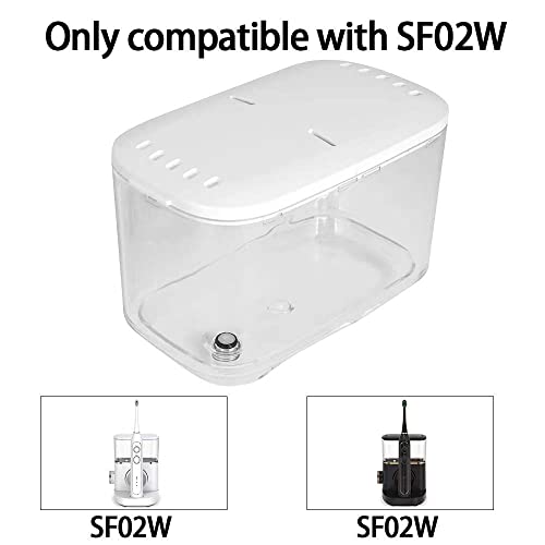 Replacement Parts for Waterflosser Oral Irrigator Dental Compatible with Waterpik Sonic Fusion Portable Water Flosser SF-02W SF-02 Reservoir Gasket Valve (SF-02 White Tank)
