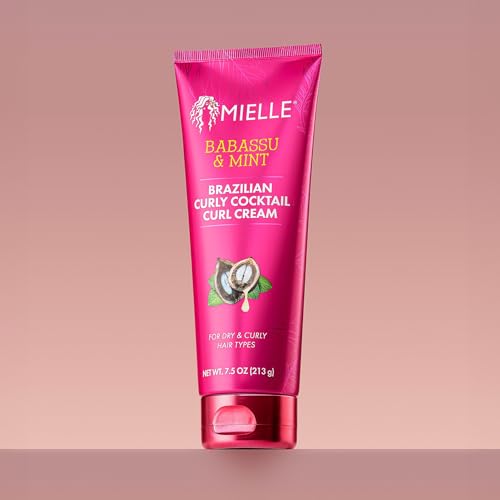 Mielle Organics Babassu & Mint Brazilian Curly Cocktail Curl Cream (7.5 Fl Oz)