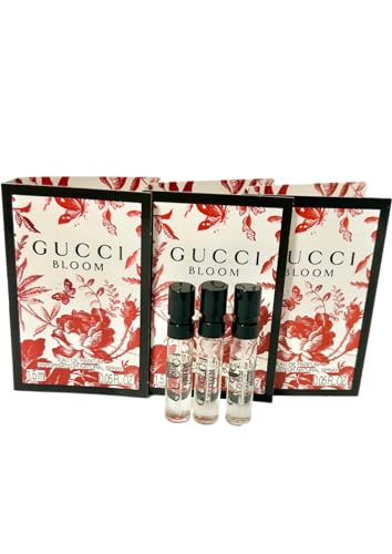 Gucci Bloom Sample Perfume Women EDP Spray 1.5 ml / 0.05 oz - set of 3