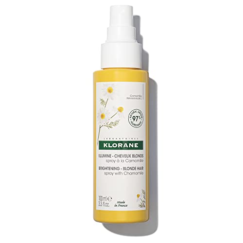 Klorane – Brightening Sun Lightening Spray with Chamomile – Enhances Highlights & Brightens Blonde Hair – Hydrogen Peroxide, Ammonia, Silicone
