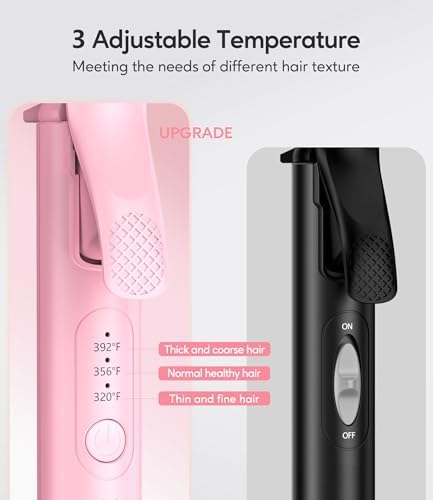 Mini Curling Iron for Short Hair, 1/2 Inch Travel Size Curling Iron Dual Voltage, Ceramic Mini Hair Curler with 3 Adjustable Temperature, Infused with Keratin & Argan Oil, with Storage Bag