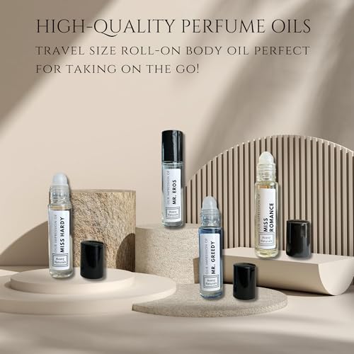 Replicant Cologne For Men - Mini Perfume Set, Fragrance Body Oil, Sample Cologne, Roller, 4 Pc (Musky Set)