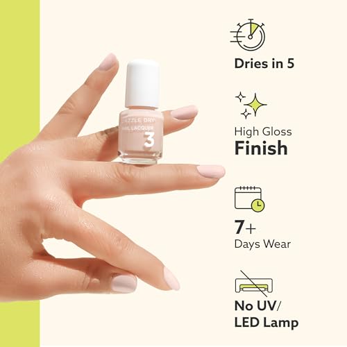 Dazzle Dry Nail Mini Lacquer (Step 3) - Argyle - A rustic burnt orange. Full coverage cream. (0.17 fl oz/ 5 Manicures)