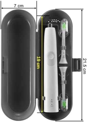 Cosmos Pack of 2 Plastic Travel Case Toothbrush Carrying Case Holder Container Compatible with Oral B Pro and also for Sonicare & Other Toothbrush