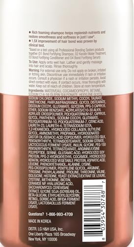 Dr. Groot Bond Fortifying Shampoo, With Keratin & Silk Protein, Clinically Proven to Visibly Repair and Thicken Dry, Thin or Damaged Hair, glass hair, Korean Hair Care Professional Bonding System