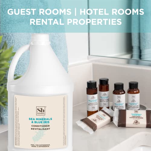 Soapbox Hair Conditioner, Sea Minerals & Blue Iris, Hydrating, Vegan, Color Safe, Sulfate Free & Silicone Free Conditioner Refill for Home & Professional Use - Gallon Size