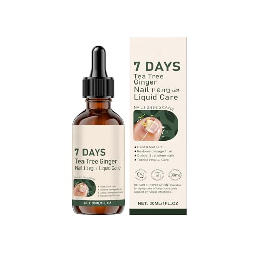7 Days Tea Tree Ginger Nail Treatment, Ginger Nail Growth Serum & Cuticle Care Treatment, Repair & Strengthener
