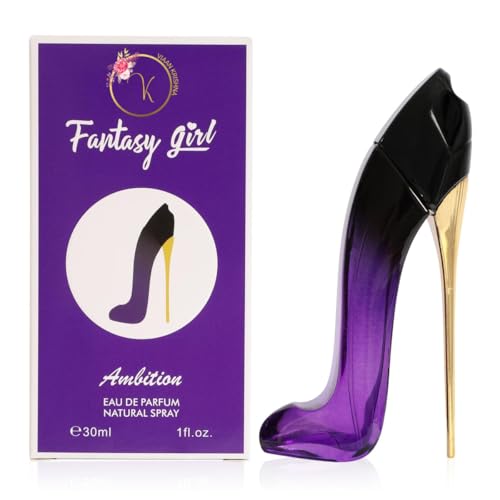 Fantasy Girl Mini High Heel Perfume Gift Set for Women (1oz/30ml x 5pcs) Pink Rose, Ambition, Desire, Perfect & Love, (Pack of 5)- Eau De Parfum