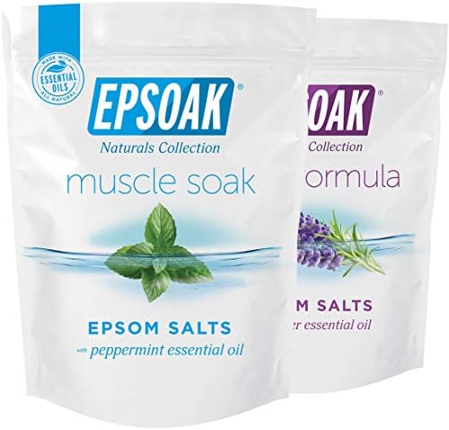 Epsoak Scented Epsom Salt Bundle - Sleep Formula 2 lbs. & Muscle Soak 2 lbs.