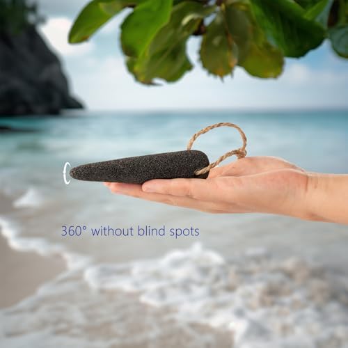 Natural Volcanic Pumice Stone for Feet & Hands. Foot Scrubber for Dead Skin Remover & Deep Cleansing, Cone Shape Stone for Hard-to-Reach Areas Corn Removal, 2 Pcs, Ready-to-Gift Design