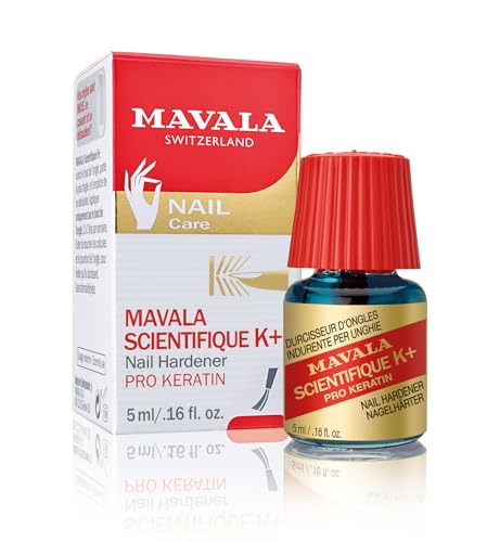MAVALA Scientifique K+ Keratin Hardener Strengthener | Protect Nails | Avoid Breaking and Splitting | Supports Natural Keratinization | Multi-color, 0.16 Fl Oz