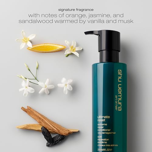 shu uemura art of hair Ultimate Reset Extreme Repair Conditioner - Strengthens to Reduce Breakage and Split Ends, Deeply Conditions and Nourishes, With Japanese Rice Extract