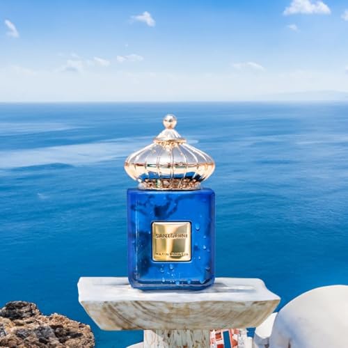 Santorini for Unisex - Arabian Perfume for Women & Men - Long Lasting Spicy Woody Fragrance with Citrus, Floral, Musk, Fresh, Moss Notes - Arabic Cologne - Travel Size - 3.4 oz EDP Spray