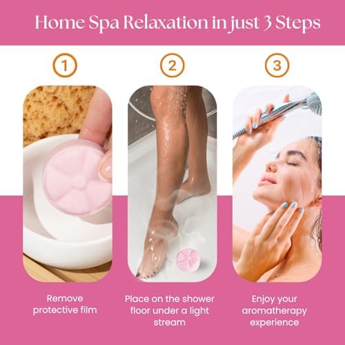 Revitalize Shower Steamers – USA Made - Energizing Aromatherapy Shower Bombs with Menthol, Grapefruit, Bergamot & Tea Tree – Long-Lasting Citrus Shower Tablets – 7 Tablets