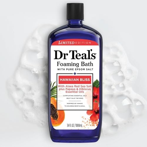 Dr Teal's Hawaiian Bliss Pure Epsom Salt Soak and Foaming Bath (Hawaiian Bliss)