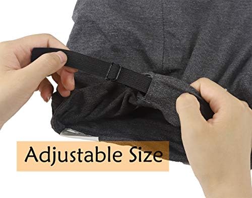 Satin Lined Bonnet Silky Hair Wrap Large Sleep Cap - Adjustable Beanie Slouchy Hats Bonnets for Women Curly Long Hair