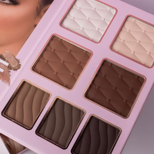 4-Layer Multi - Functional Beauty Book Kit- Style Makeup Palette Ingeniously Combines Eyeshadows, Blushes, Highlighters, Contour Powders In One,Best Choice for A Gift for Women (U137A)