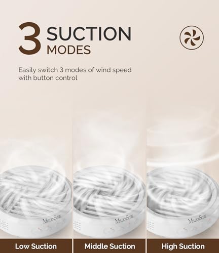 MelodySusie Cordless Nail Dust Collector,Compact Vacuum Fan Rechargeable Dust Collector with Reusable Filter,SProR Powerful Dust Suction Machine for Acrylic Gel Polish Manicure Pedicure at Salon&Home